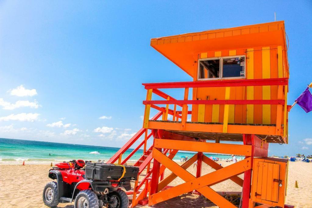 Two Bedroom Two Bath Apartment 2 Block To Beach Miami Beach Exterior foto